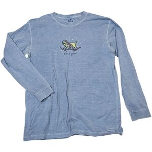 Life Is Good Sky Blue Cotton Tee